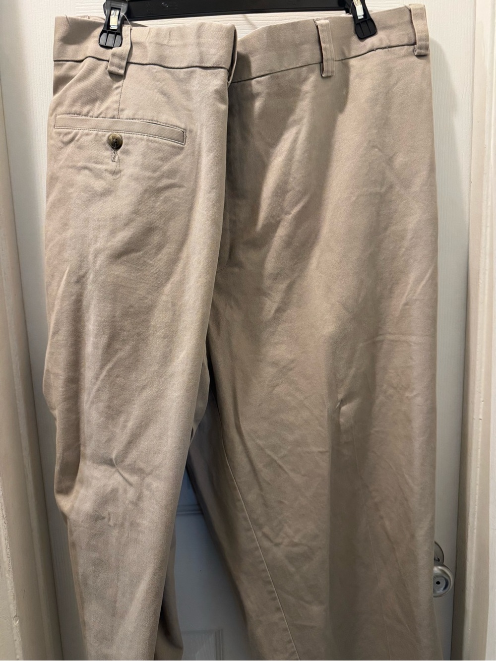 Classic Men's Khaki Dress Pants - Neutral Tan